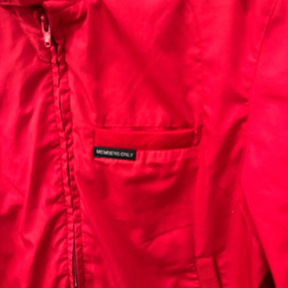 Members Only Red Jacket S - Picture 2 of 5